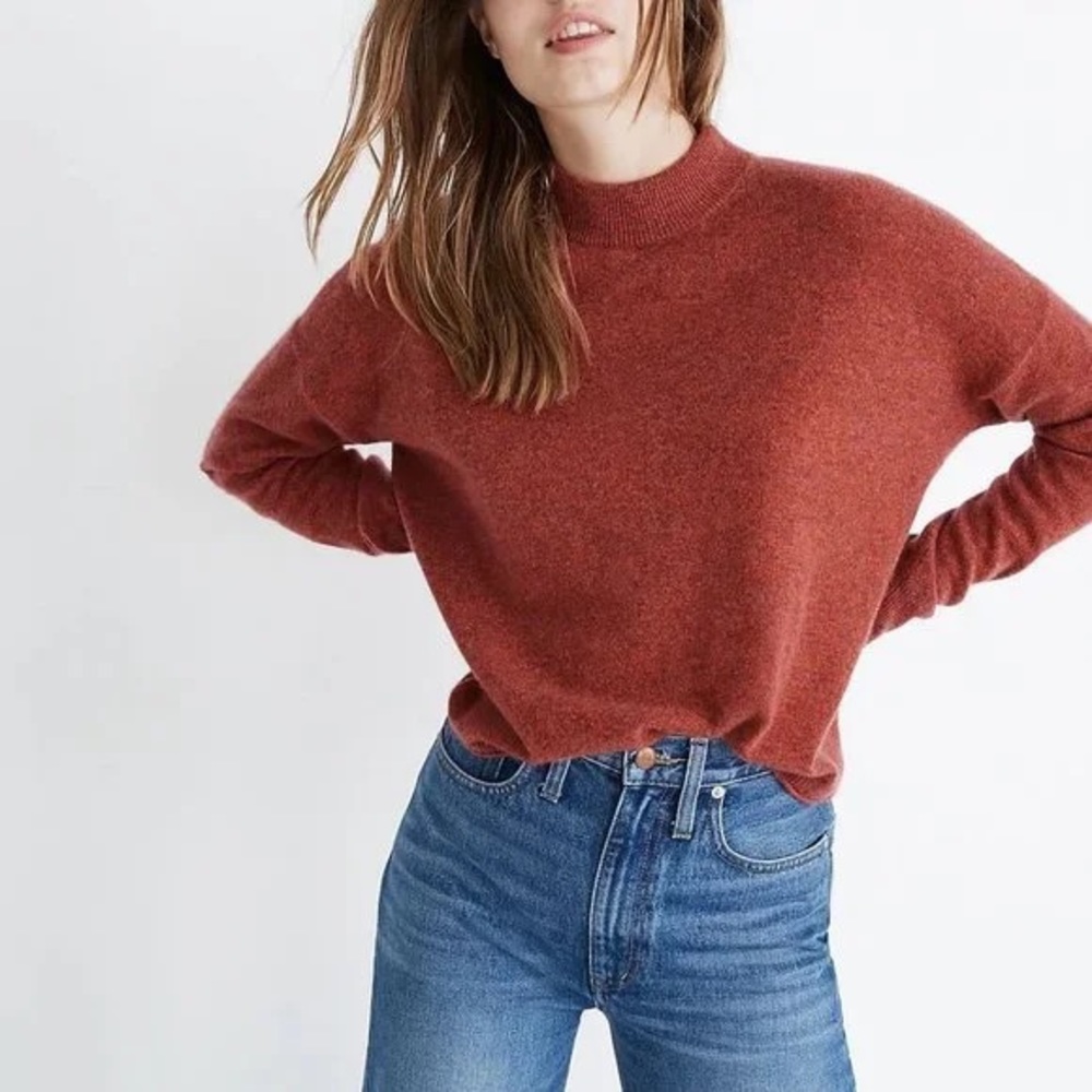 Madewell mockneck cashmere sweater